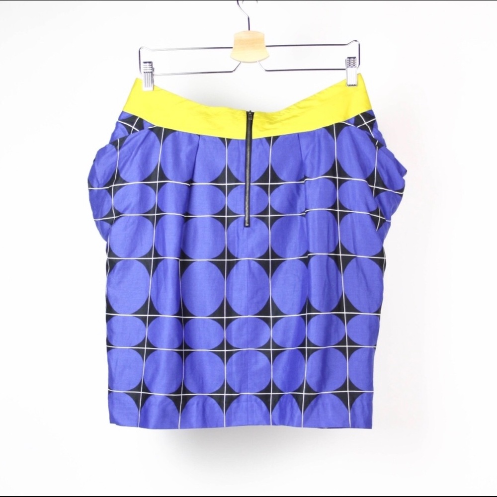 Odille Anthro Fargyle Geometric Skirt 2 - Picture 4 of 6